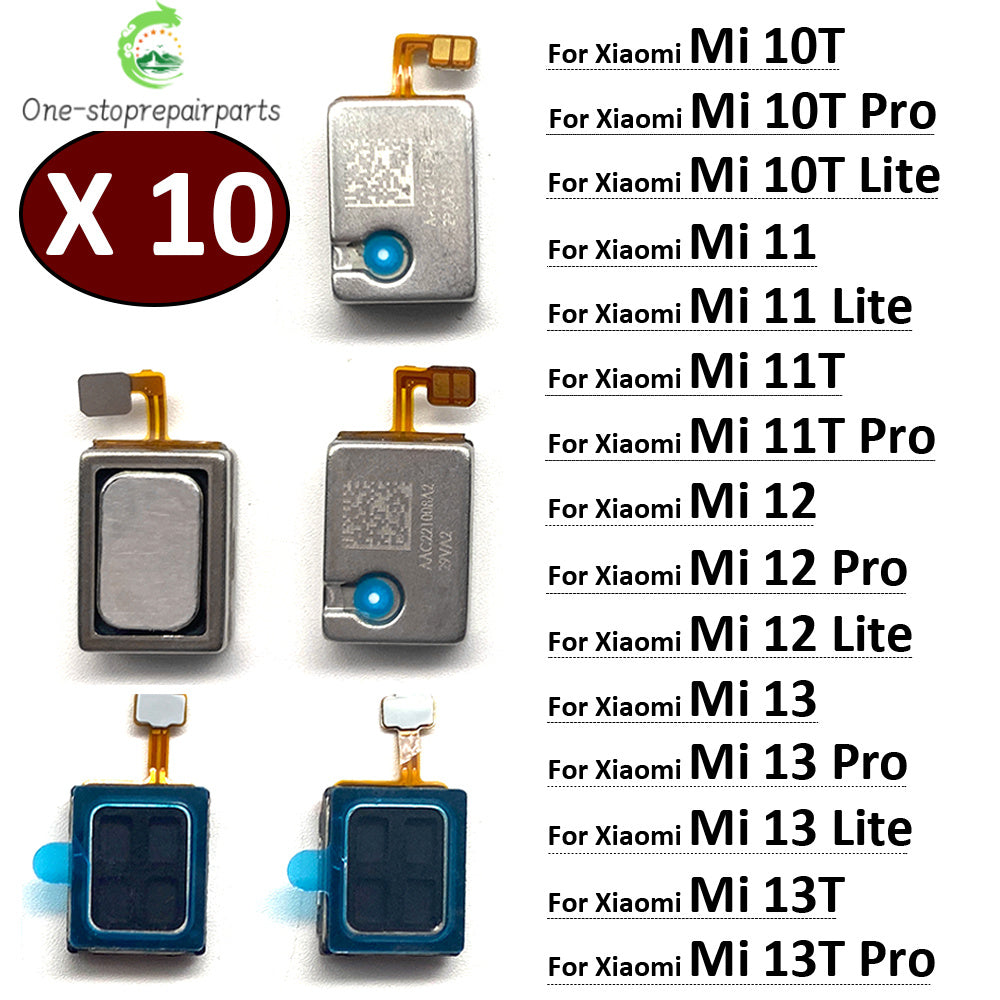 10Pcs, Earpiece Ear Speaker Sound Receiver Flex Cable For Xiaomi Mi 10T 11 11T 12 12T 13 13T Lite Pro  Xiaomi  Xiao mi phone repair parts