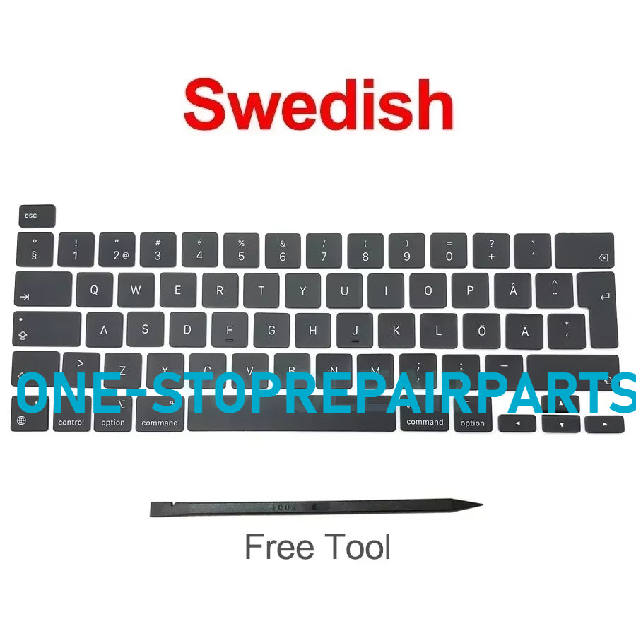 New Laptop A2338 Keycap Keys key Cap Keyboard Russian RU US UK French Spain Germany Italy For Macbook Pro Retina 13" M1 M2 Macbook repair parts
