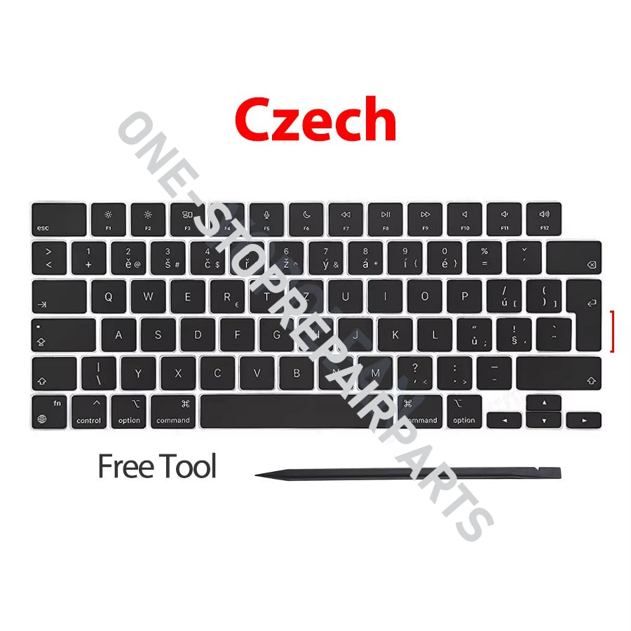 Laptop A2442 A2485 A2779 A2780 A2918 A2991 A2992 A2681 Keycaps Keys Key Cap set For Macbook Pro M1 M2 M3 14" 16" Keyboard Repair Macbook repair parts