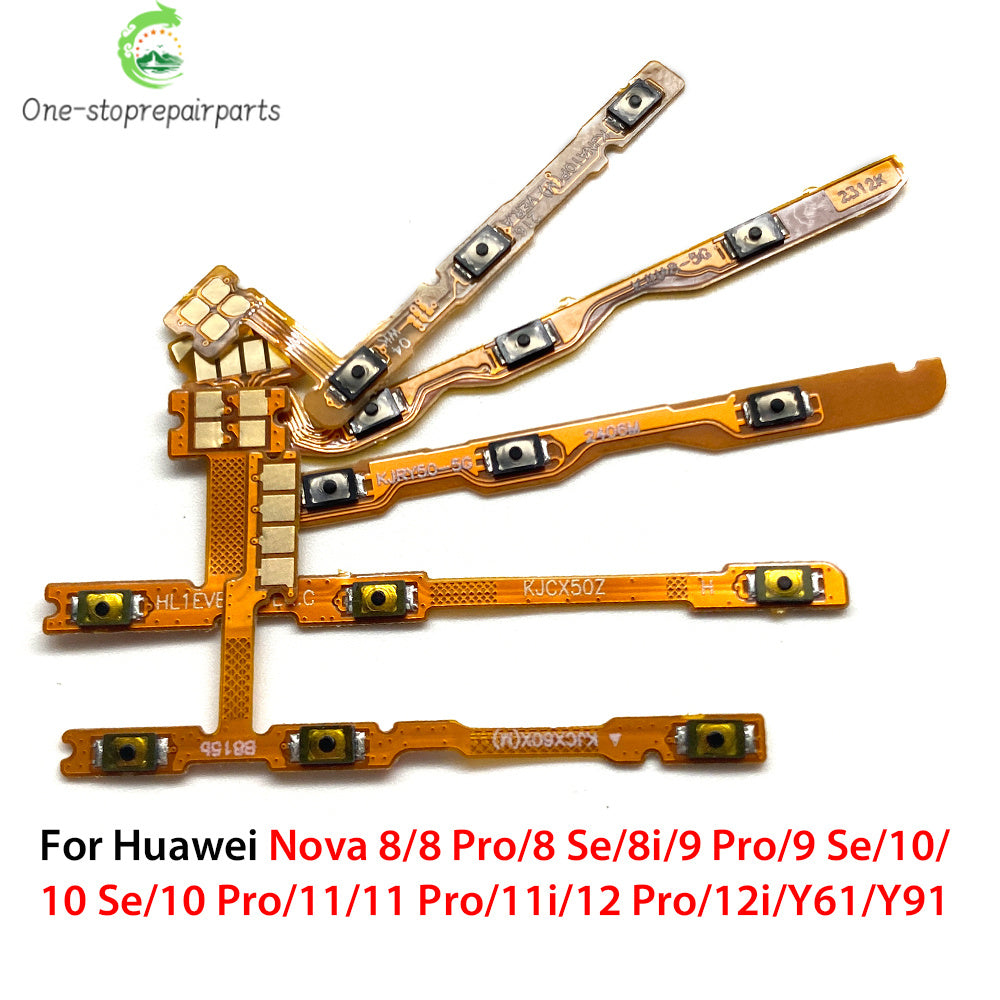 Power On Off Volume Side Button Key Flex Cable For Huawei Nova 8 8i 9 10 11 11i 12 12i Pro Se Y61 Y91 Huawei phone repair parts