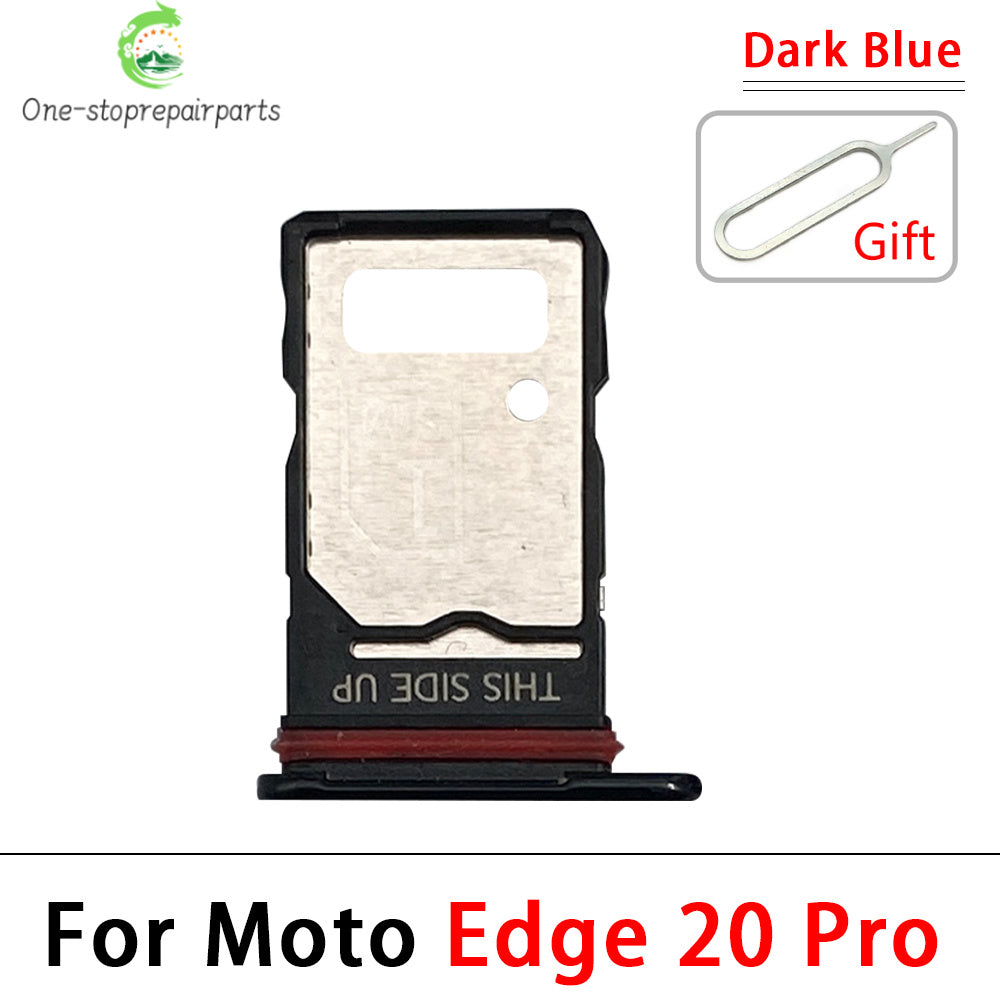 New For Motorola Moto E6i E20 E30 E40 E32 Edge 20 Pro SIM Card Slot SD Card Tray Holder Adapter Motorola phone repair parts