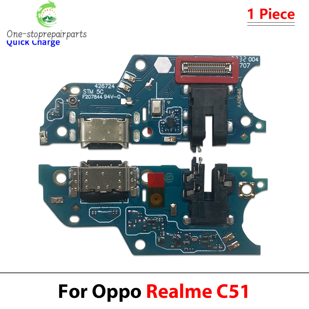 USB Charger Charging Dock Port Connector Flex Cable For OPPO Realme C31 C25 C35 C55 C65 C51 C61 C71 C53 C63 C73 C67 C21 4G 5G Realme phone repair parts