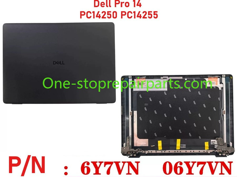 Dell Pro 14 PC14250 PC14255  lcd back cober uppler palmrest bezel bottom hinge cover keyboard touchpad 0K2C6C 0DK0V6 0MCMRV