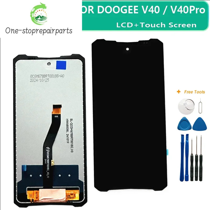 6.78 inches Original For DOOGEE V40 LCD Display+Touch Screen Digitizer Assembly 100% Tested LCD+Touch for doogee v40 V40 Pro lcd Doogee phone repair parts Other brand Tablet repair parts