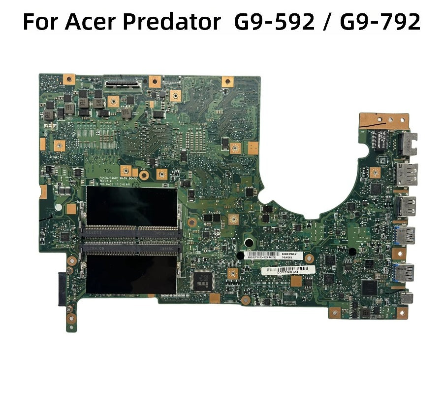 NBQ0P11001 NB.Q0P11.001 For Acer Predator G9-592R G9-592 G9-792 Laptop Motherboard With i7-6700HQ CPU GTX980M 8G-GPU P5NCN/P7NCN Acer laptop repair parts
