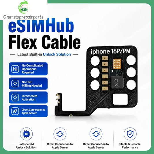 eSIM Exclusive Solution for iPhone 17 Pro Max 16Pro 15Plus NO CNC No Physical SIM Required Retains Ori Chip Support IOS27 System Professional Repair Tools