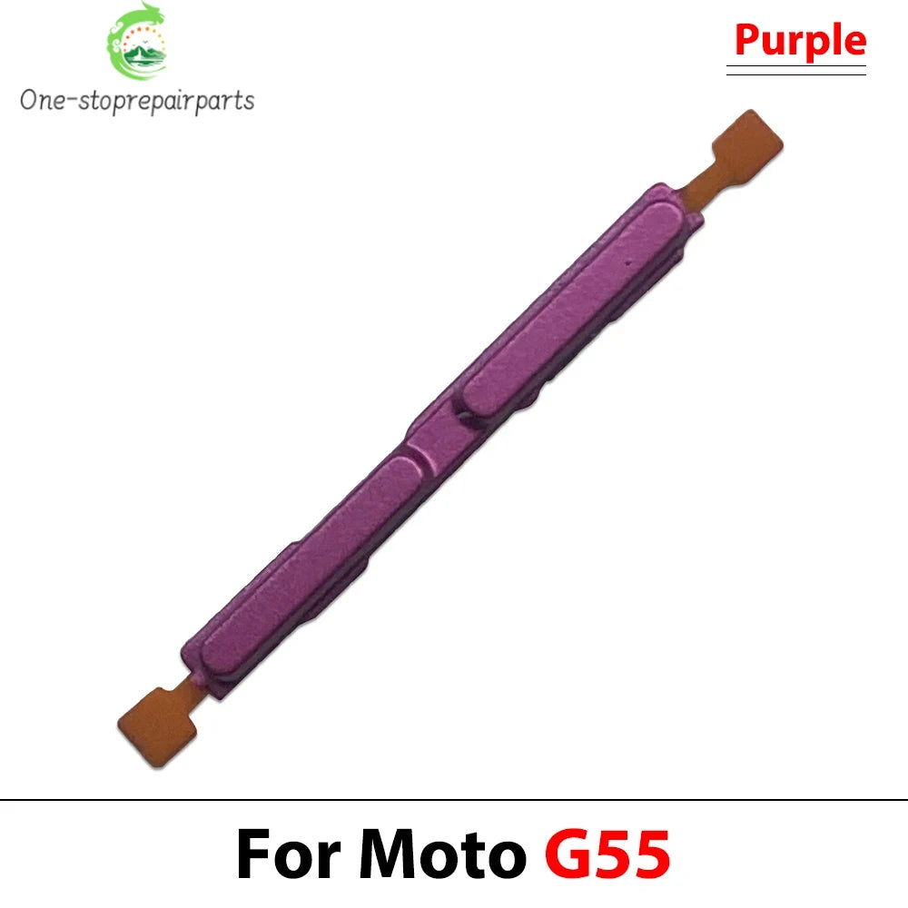 10Pcs,Power Switch On Off Button Volume Key Button Flex Cable For Motorola Moto G05 G15 G35 G45 G55 G85 Motorola phone repair parts
