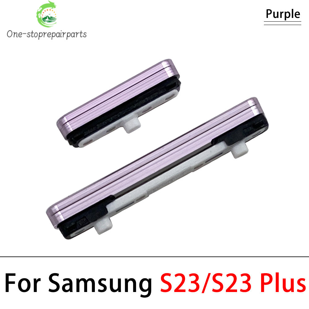 New For Samsung S22 S23 S24 Plus Ultra 5G Power Button + Volume Side Button Key Replacement Parts Samsung phone repair parts