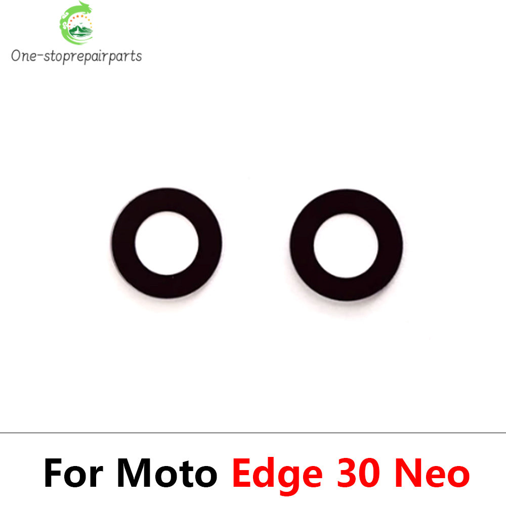 10Pcs, Camera Glass For Motorola Moto Edge 20 30 40 Pro Lite Neo Fusion Rear Back Camera glass Lens With Glue Adhesive Motorola phone repair parts