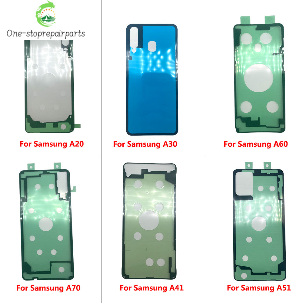 10Pcs， Back Battery Cover Door Sticker Adhesive Waterproof For Samsung A20 A30 A50 A70 A20s A21s A30s A31 A51 A71 A32 A52 A72 Samsung phone repair parts