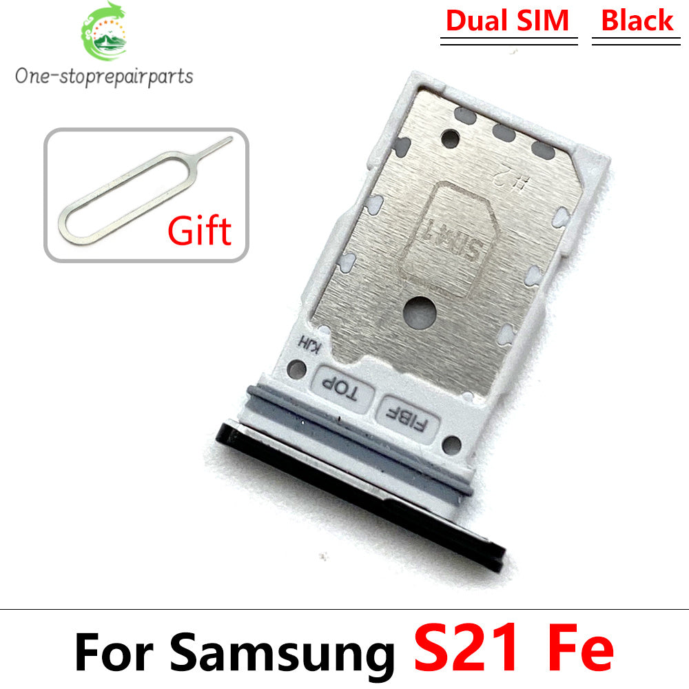 New For Samsung S21 S20 Plus Ultra Fe Dual SIM Card Slot SD Card Tray Holder Adapter Replacement Spare Parts Samsung phone repair parts