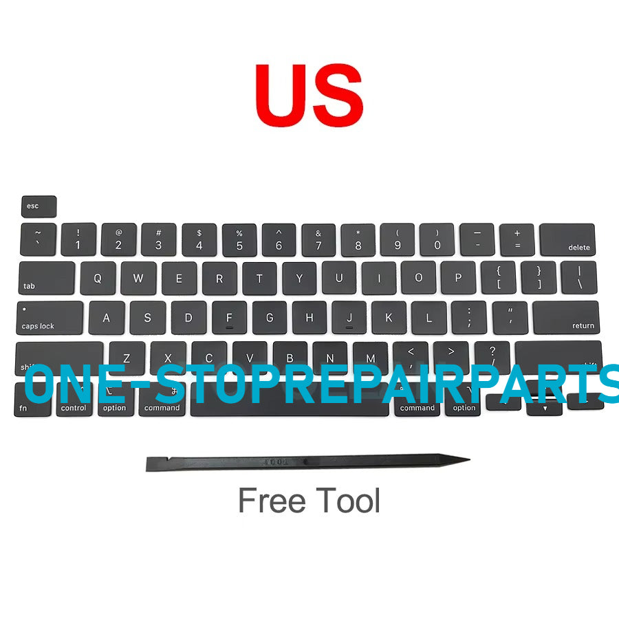 New Laptop A2141 A2289 A2251 Key Keycaps Keys Cap Keyboards Scissor Repair For Macbook Pro Retina 13" 16" 2019 2020 Year Macbook repair parts