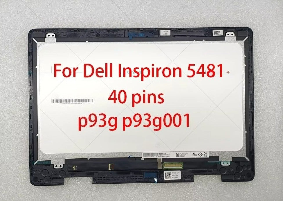 14" For Dell Inspiron 14 5481 5482 5485 5491 LCD Screen 2-in-1 P93G P93G001 WXGA Touchscreen LED H5GW1 0H5GW1 Display Assembly Dell laptop repair parts