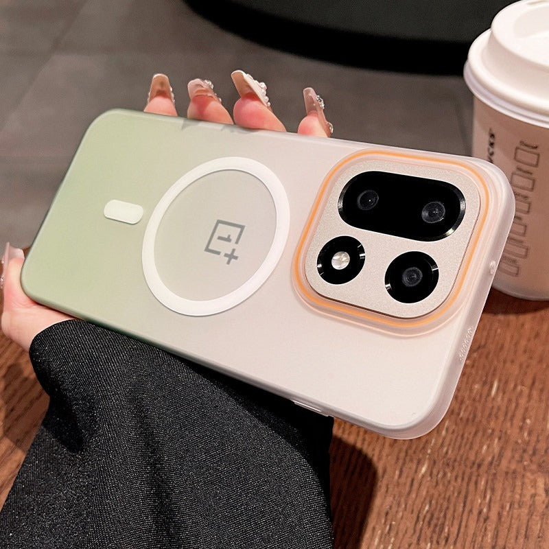 For OnePlus 15 mobile phone case 1 + ace6 new gradual change matte onePlus ultra-thin 1 + 13t protective case 1 + 15 anti-drop all-inclusive 15 magnetic suction fast charging advanced women's hard case Phone accessories