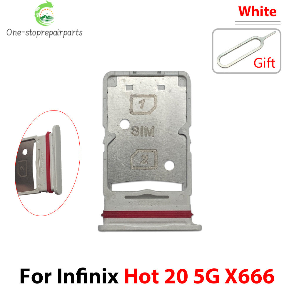 Micro Nano SIM Card Holder Tray Slot Holder Adapter Socket For infinix Hot 8 9 10 10i 11 20 20i 30 30i 40 Pro Lite Play 4G 5G  infinix phone repair parts