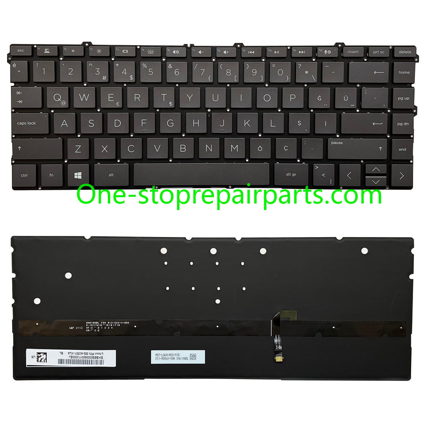 Upper Keyoard  for HP Spectre X360 13-AW TPN-Q225 UK/SP/RU/LA US