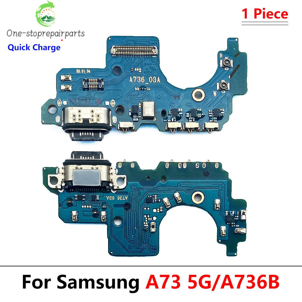 For Samsung A73 5G A736 A736B USB Charging Port Dock Connector Board Mainboard Main Flex Cable Repair Parts Samsung phone repair parts
