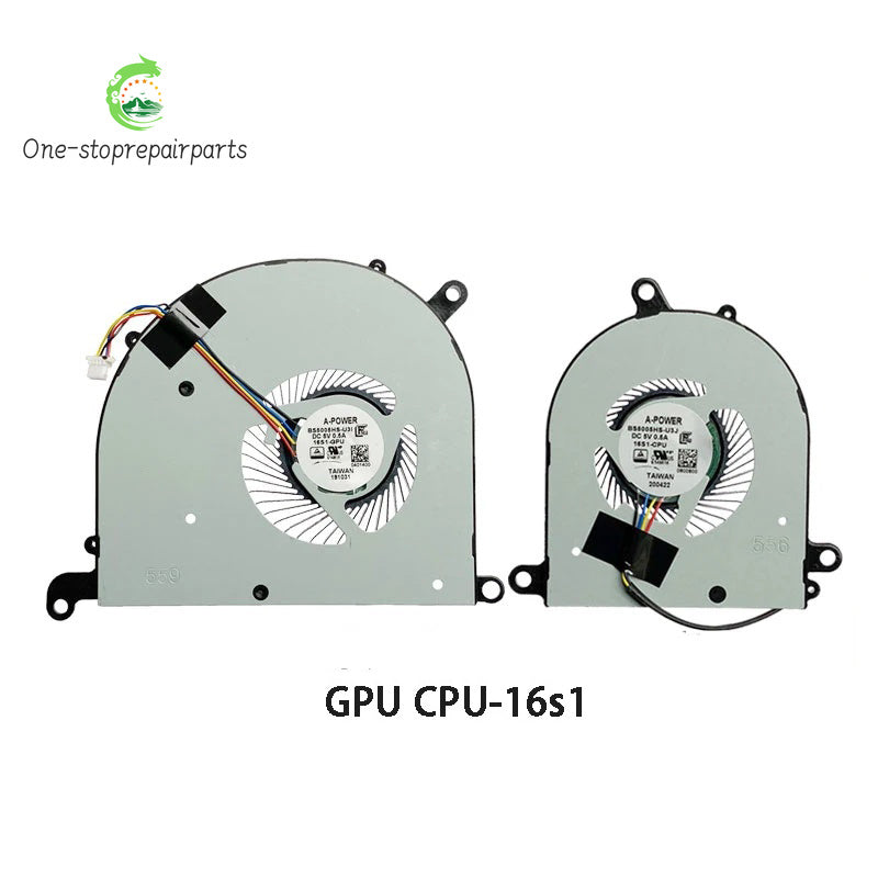 NEW ORIGINAL Laptop CPU GPU Cooling Fan For MSI Modern PS63 8RC 8M MS-16S1 16S3 MSI laptop repair parts