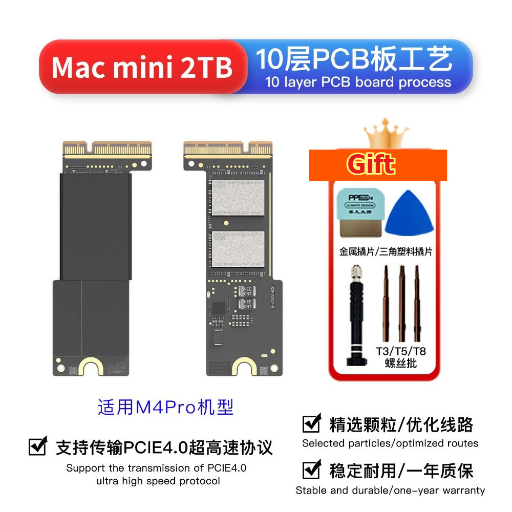 Solid State Drive Kit 1T/2T/4T/8T For MAC MINI M4  Mac Studio M1Max/Ultra M2Max/Ultra M3Max/Ultra M4Max/Ultra M4Pro SSD Capacity Upgrade SSD New Particles Increase Speed Upgrade Memory DIY Reair