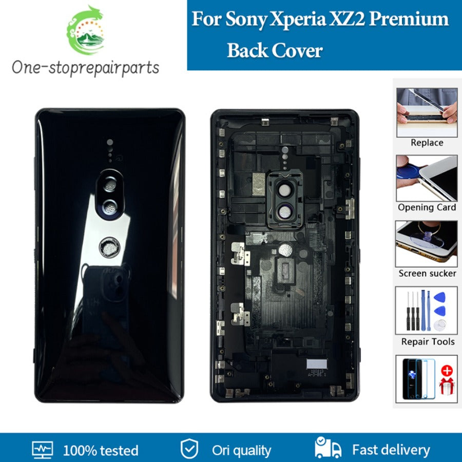 Original For Sony Xperia XZ2 Premium Back Battery Cover H8166 H8116 SOV38 Housing Case For Sony Xperia XZ2P Back Cover Replace Sony phone repair parts