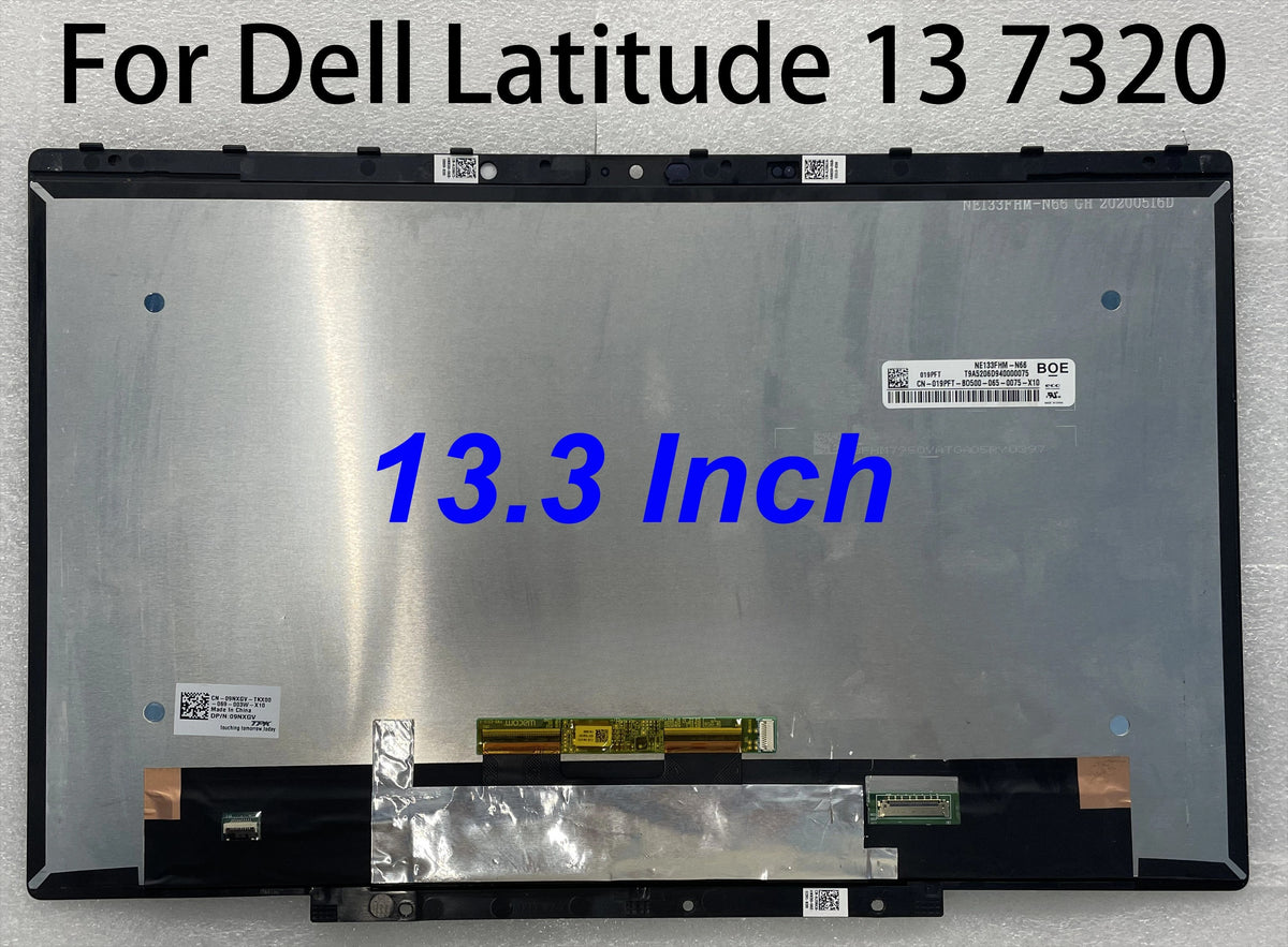 13.3 Inch FHD Laptop LCD Touch Screen Digitizer Assembly Replacement For Dell Latitude 7320 2-in-1 eDP 30-Pin Dell laptop repair parts