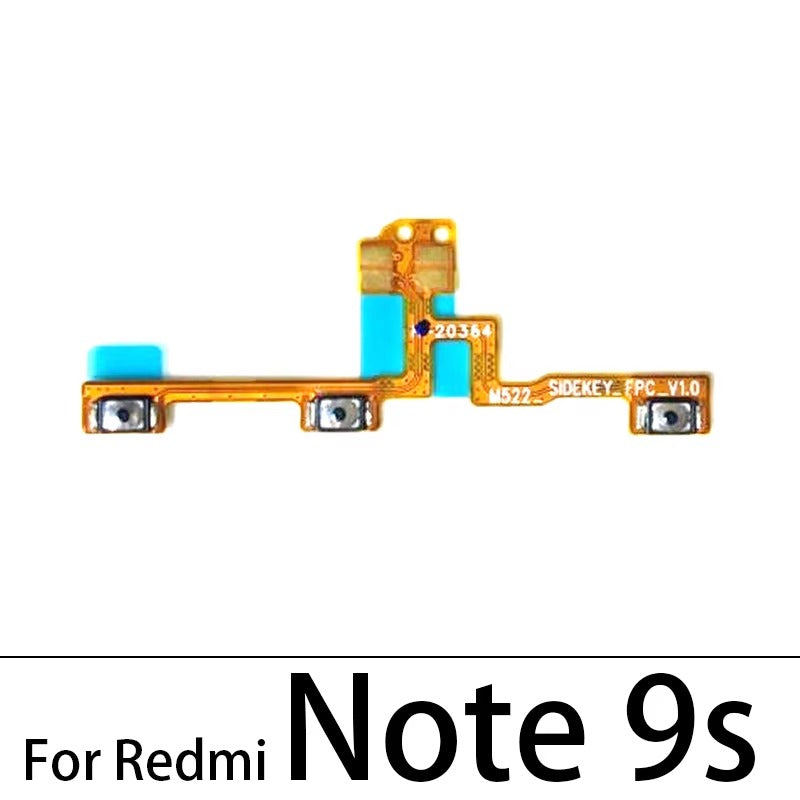 Volume Button Power Switch On Off Button Flex Cable For Xiaomi Redmi Note 3 4 4X 5 5A 6 7 8 8T 9 9T 10 Pro 9s 5G Power Key Xiaomi  Xiao mi phone repair parts