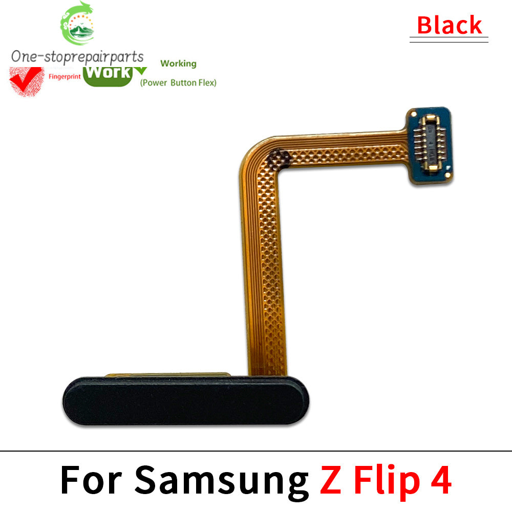 Fingerprint Home Button Fingerprint Menu Return Key Recognition Sensor Flex Cable For Samsung Z Flip 3 4 5 5G Samsung phone repair parts
