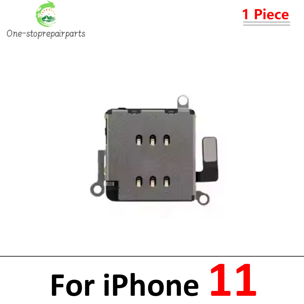SIM Card Tray Socket Slot Adapter Connector Reader Flex Cable Dual SIM Card For iPhone 11 12 13 14 15 Pro Max Plus Mini iPhone phone repair parts