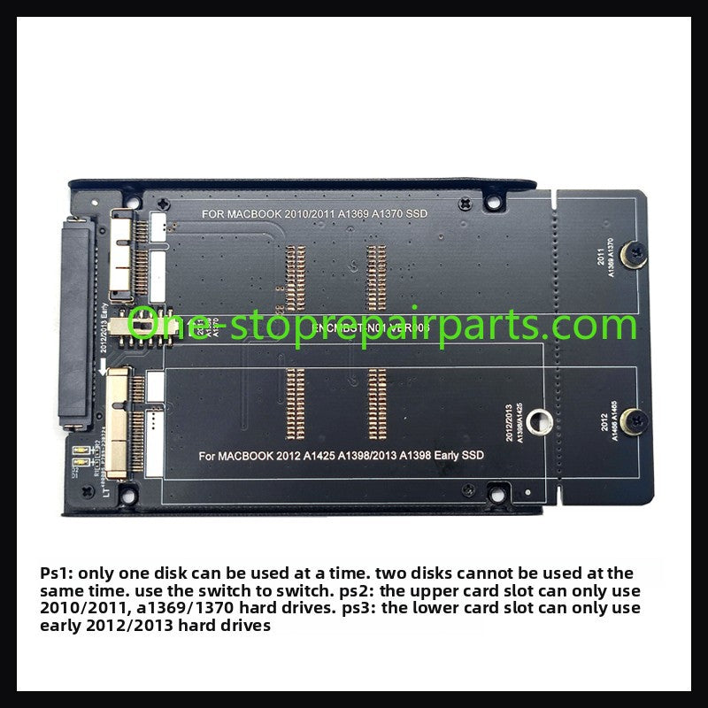 M2 SATA to Apple MACBOOK AIR 2012 SSD adapter card A1465 A1466 not support NVME  M.2 NGFF SATA TO MACBOOK 2012  KEY-B SATA 2280 SSD A1360 A1370 A1398 SSD Macbook A1466 A1465 A1398 A1425 SSD  hard disk enclosure REPAIR TOOLS