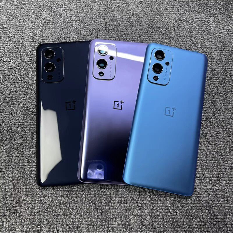 AAA+ quality For OnePlus Back Battery Cover Door Rear Glass Oneplus 9 9R 9Pro 9RT Battery Cover  Case With Camera Lens OnePlus phone repair parts