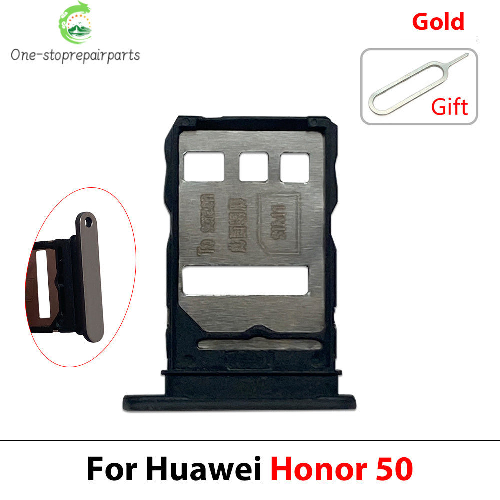 New SIM Card Tray Slot Holder Adapter Accessories For Huawei Honor 50 Pro Se Lite Repair Parts Huawei phone repair parts