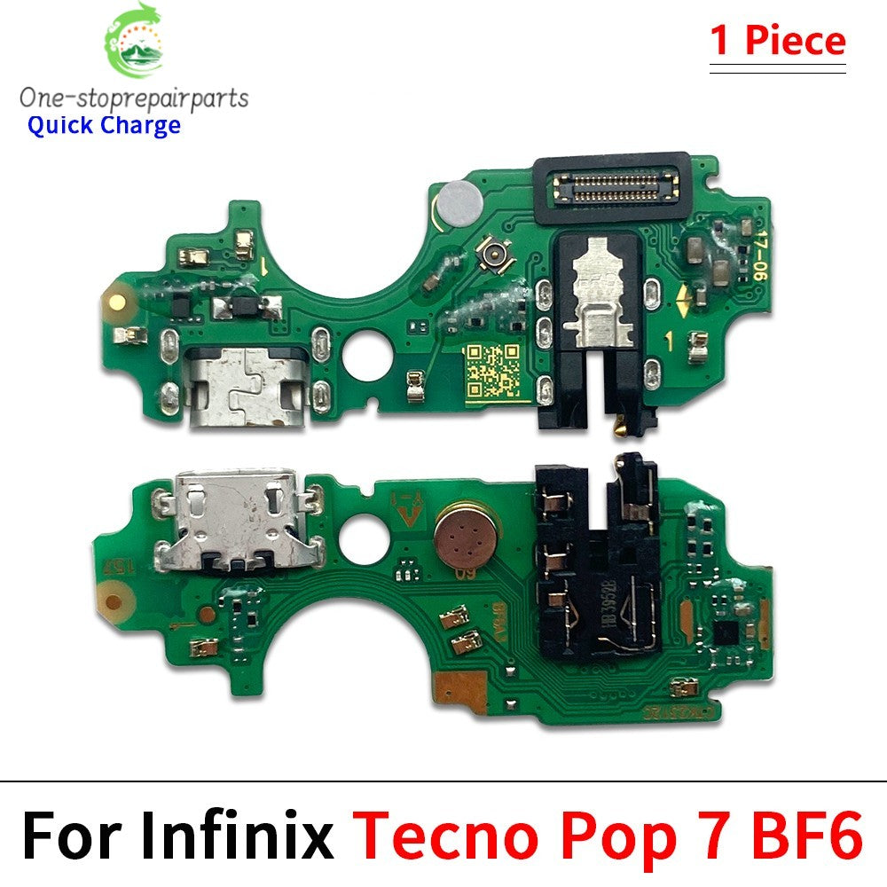USB Charger Charging Dock Port Connector Flex Cable For Tecno POP 2 3 4 5 6 7 Pro Plus Air Tecno phone repair parts