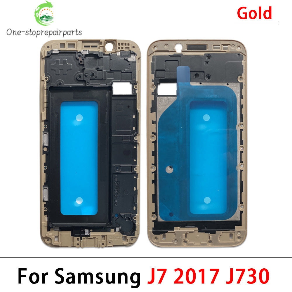 10Pcs, Front Housing LCD Display Frame For Samsung  J4 Prime J4 Core J6 Plus J610 J7 2017 Housing Middle Frame Bezel Plate Cover Samsung phone repair parts