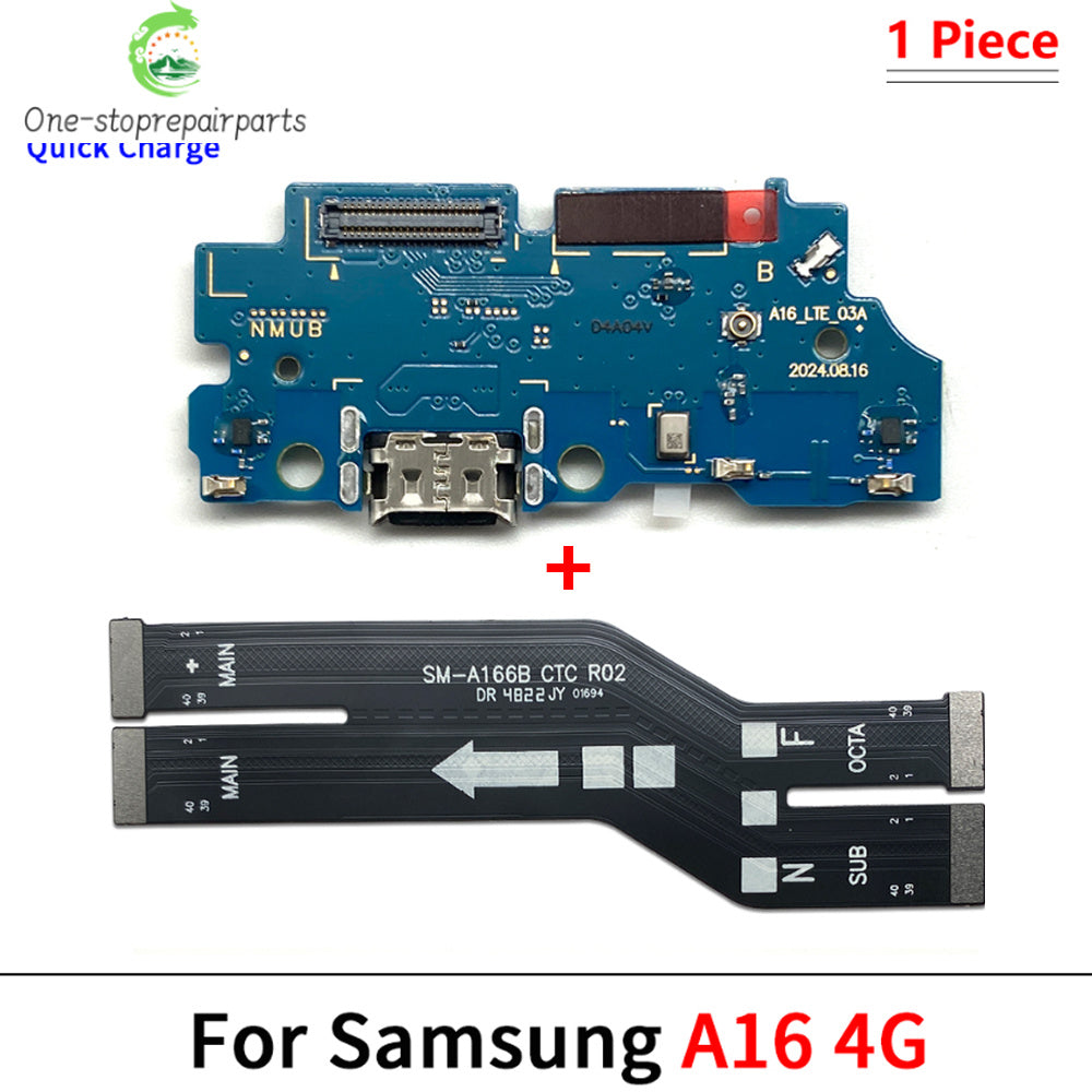 New For Samsung A15 A25 A35 A55 A16 A26 A56 A17 4G 5G USB Charging Port Board Connector Port Main Mainboard Flex Cable Samsung phone repair parts