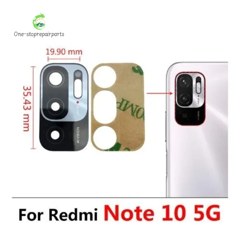 New Camera Glass Rear Back Camera glass Lens For Redmi Note 10 10s 11 12 13 Pro Plus 4G 5G With Glue Adhesive Redmi phone repair parts