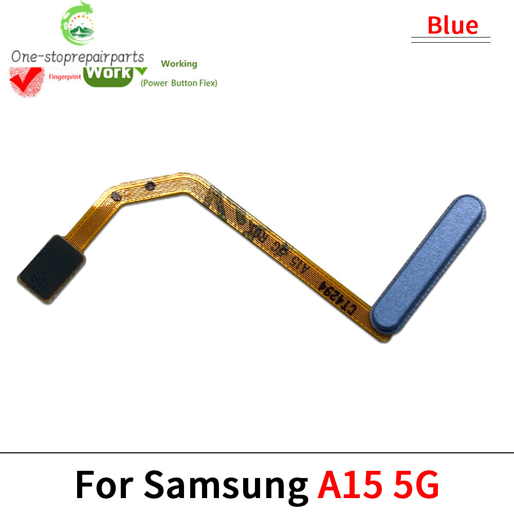 New For Samsung A05s A15 A25 4G 5G Home Button FingerPrint Touch ID Sensor Flex Cable Replacement Parts Samsung phone repair parts