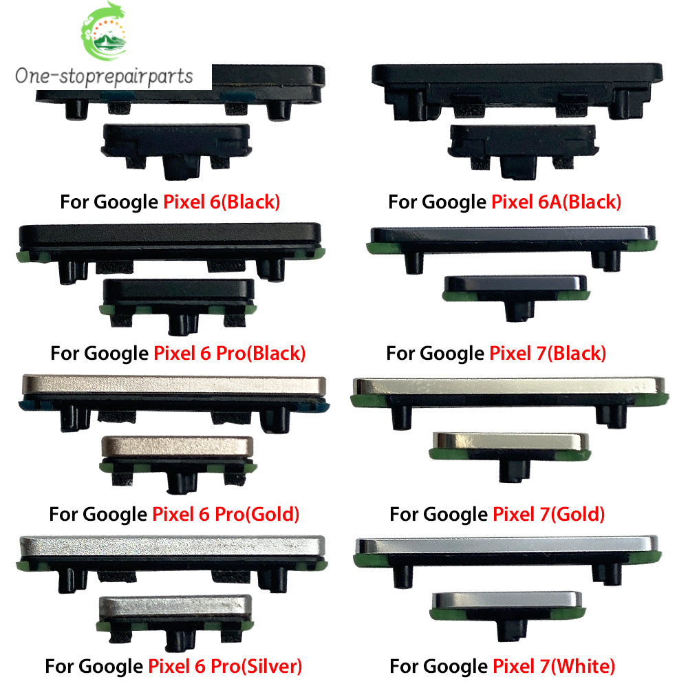 For Google Pixel 6 / Pixel 6 Pro / Pixel 6A / Pixel 7 / Pixel 7 Pro / Pixel 7A Power Button Volume Side Button Replacement Parts Google Pixel phone repair parts