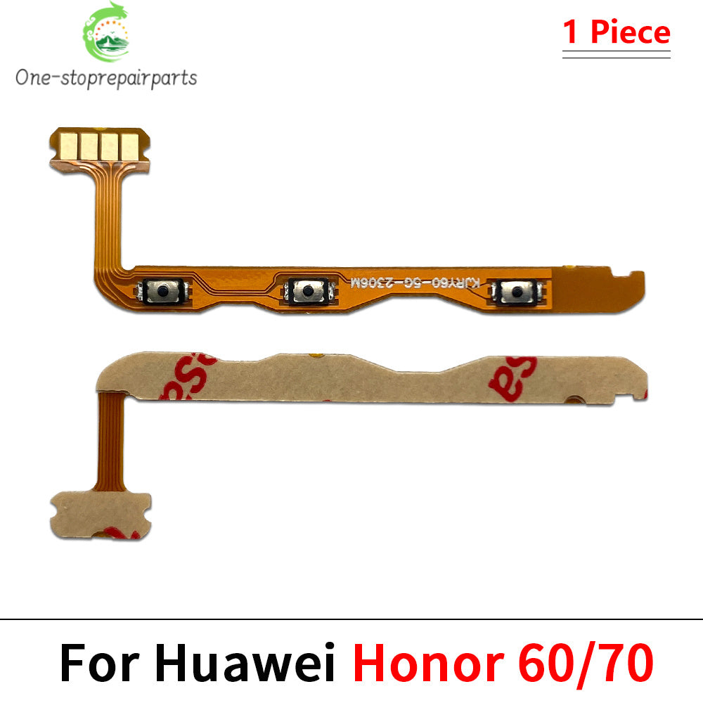 10Pcs, Power On Off Volume Side Button Key Flex Cable For Huawei Honor 50 60 70 80 90 Pro Se Lite Magic 4 5 6 7 Pro Lite Huawei phone repair parts