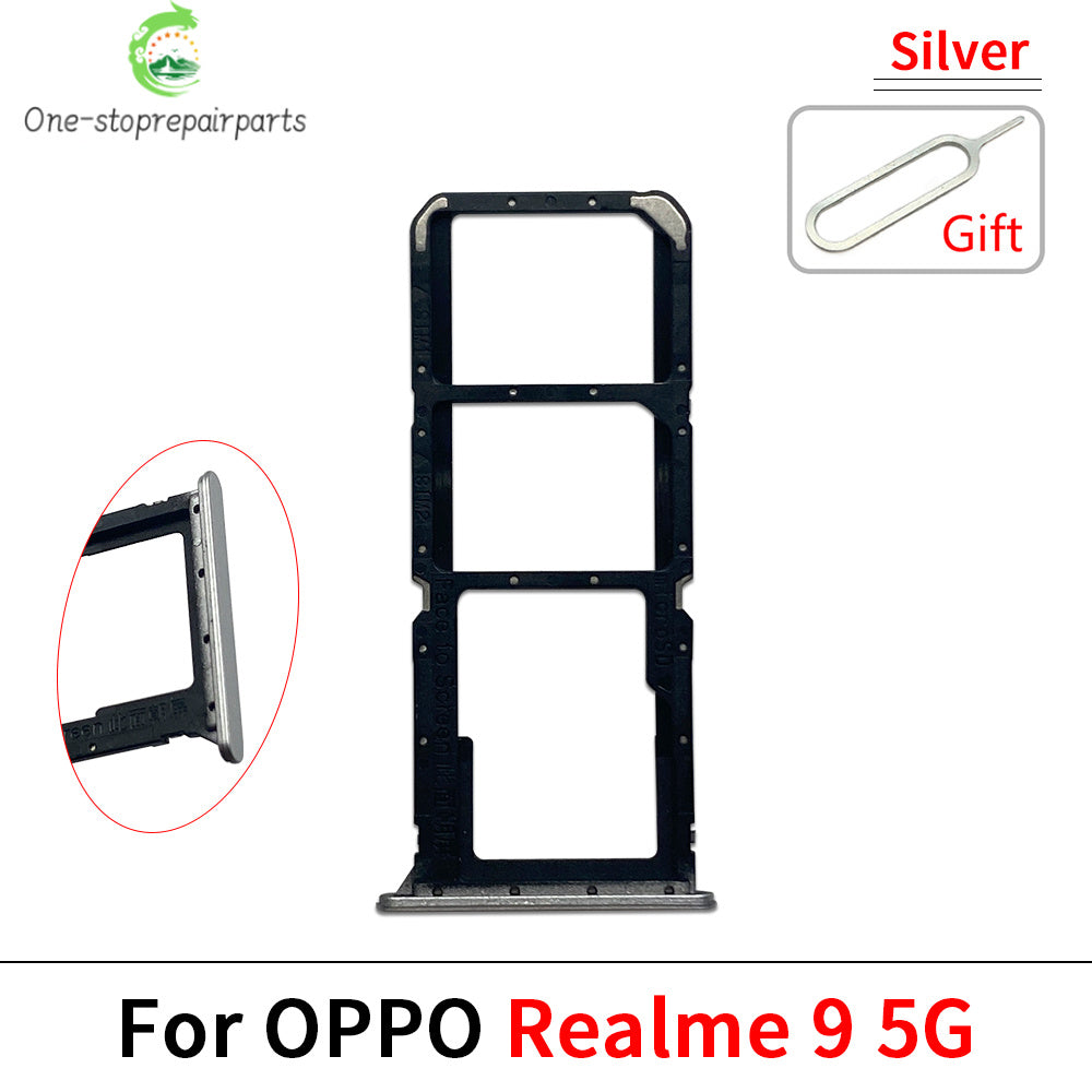 New For OPPO Realme 7 8 9 Pro 4G 5G SIM Card Tray Slot Holder Replacement Parts Realme phone repair parts