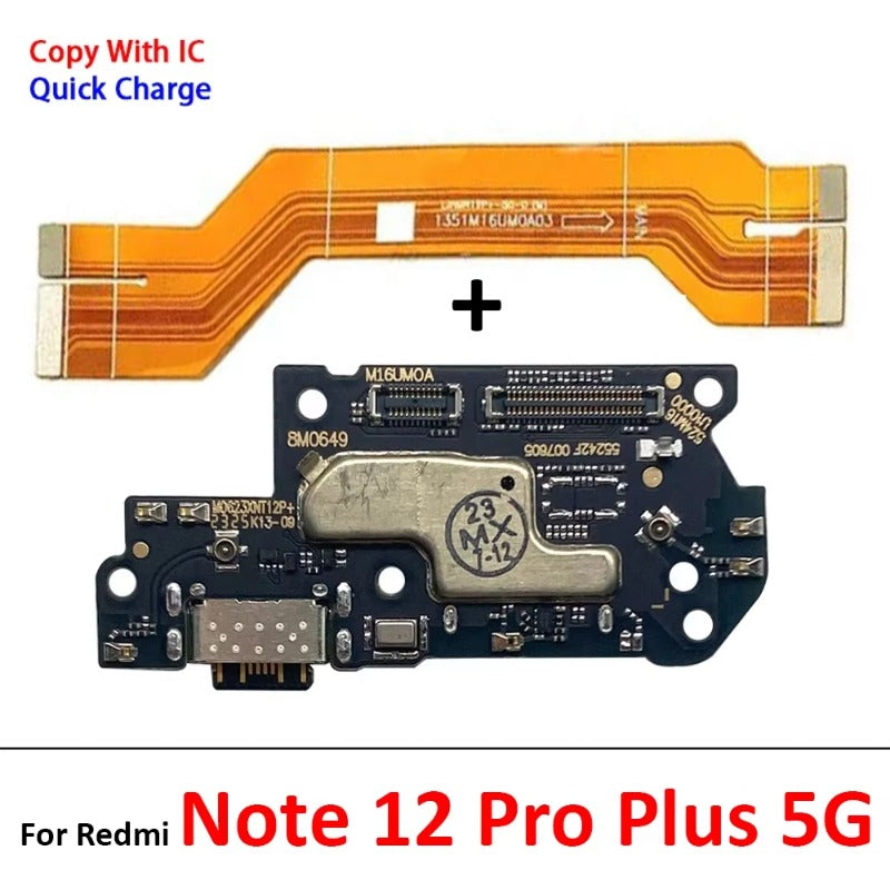 New USB Charger Charging Board Dock Port Connector Main Flex Cable For Xiaomi Redmi Note 10 10s 11 11s 12 12s 13 Pro Plus 4G 5G Xiaomi  Xiao mi phone repair parts