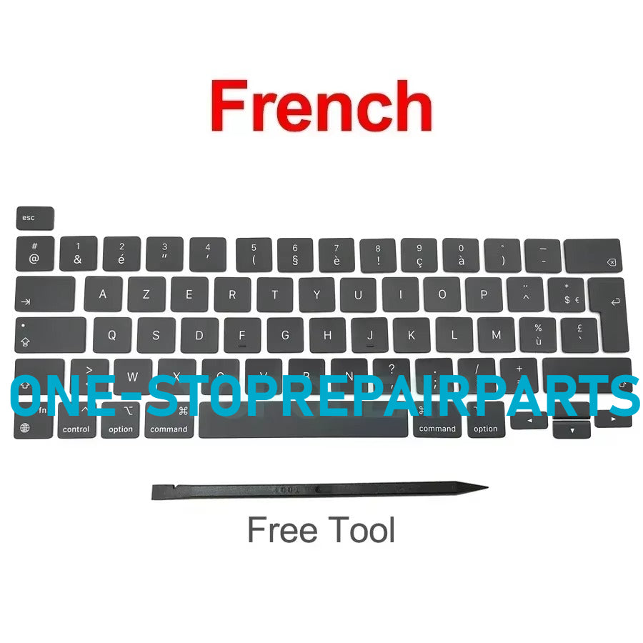 New Laptop A2338 Keycap Keys key Cap Keyboard Russian RU US UK French Spain Germany Italy For Macbook Pro Retina 13" M1 M2 Macbook repair parts