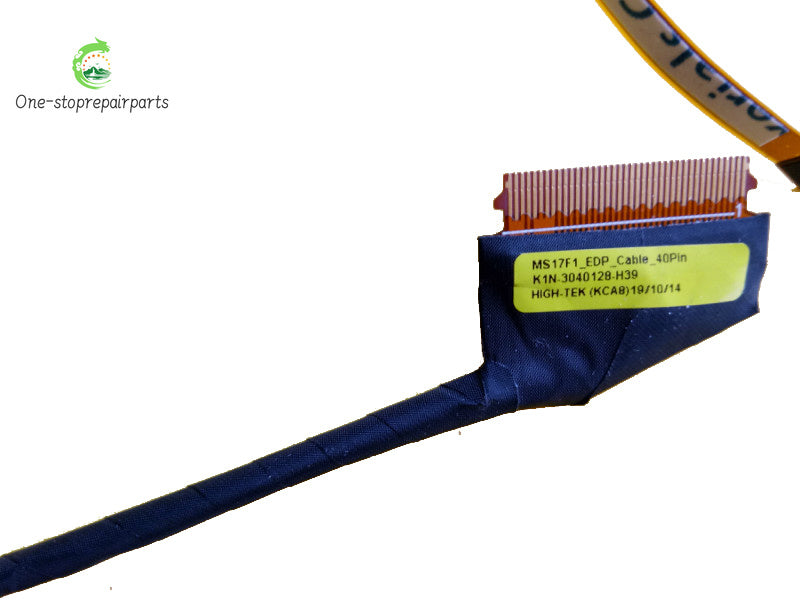 New Original LAPTOP Lcd EDP Cable For MSI MS17F1 40PIN K1N-3040128-H39 Especially For 4K Upgarde MSI laptop repair parts