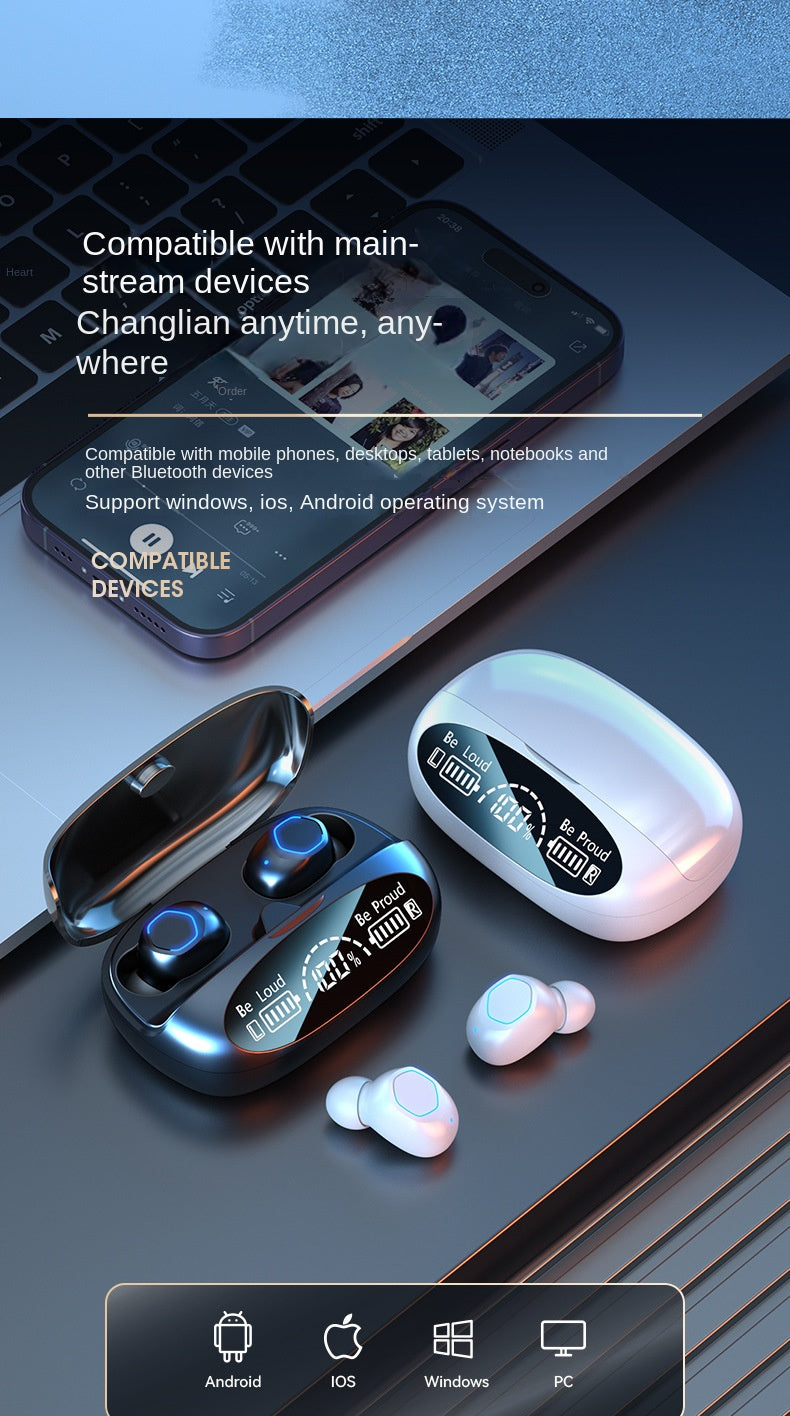 Accessories M22 Wireless Bluetooth Headset TWS In-Ear Long Battery Life High Sound Quality Huaqiangbei Headset