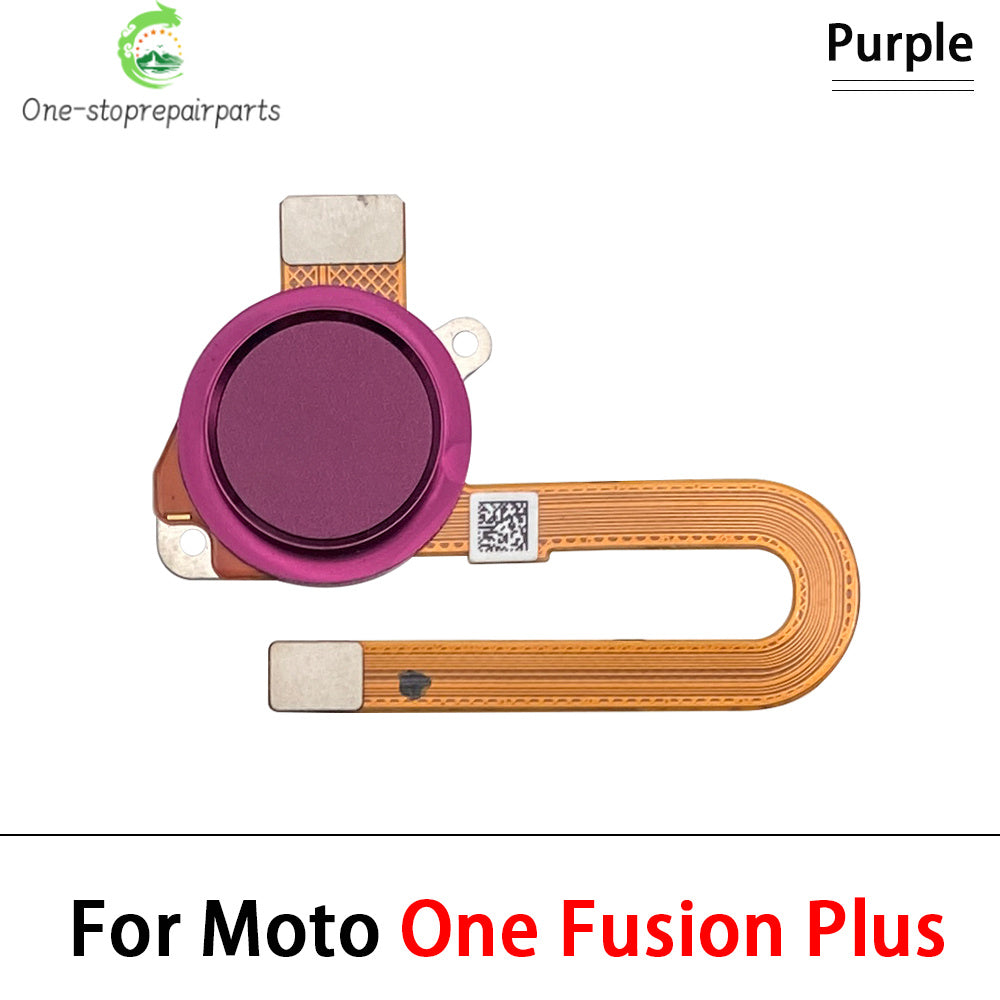 10Pcs, New For Motorola Moto One Vision Action Hyper Macro Fusion Plus Home Button FingerPrint Touch ID Sensor Flex Cable Motorola phone repair parts