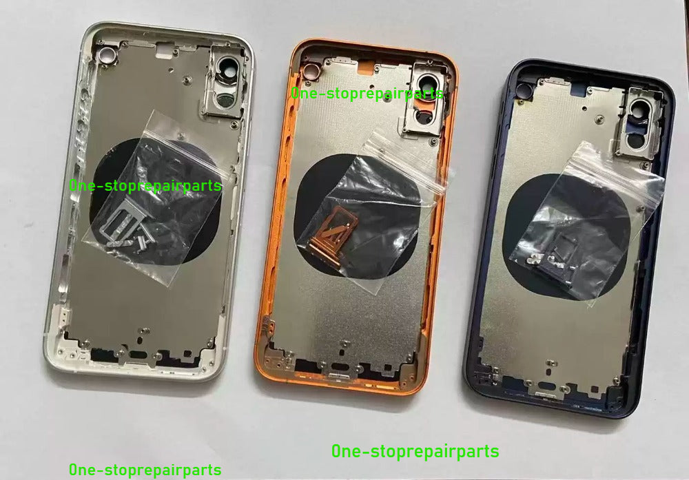 DIY Convertor Housing Back Cover Assembly Compatible For iPhone X XR XS MAX 11 11PRO 12 12PRO 13 Pro 14Pro 15Pro 15 Pro Max To 17 18 17Pro 18Pro Max Backshell Replacement Refitted Chassis Pre-Installed Modified Middle Frame iPhone phone repair parts