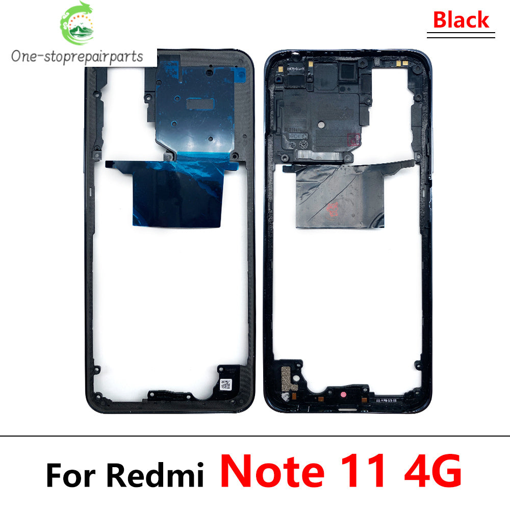 10Pcs, New For Xiaomi Redmi Note 11 4G / Note 11s / Note 11 Pro 5G Housing Middle Frame Bezel Middle Plate Cover  Xiaomi  Xiao mi phone repair parts