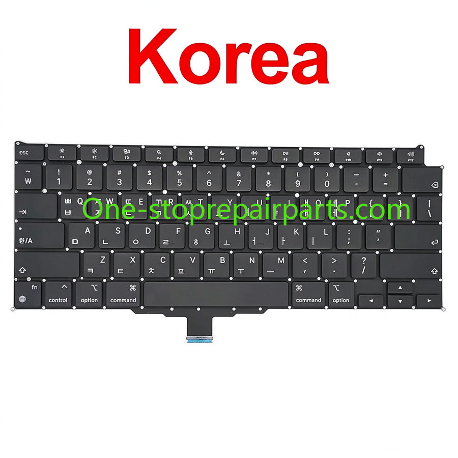 New Laptop A2337 Keyboard For Macbook Air 13" M1 A2337 Keyboard Replacement US UK FR SP IT DE RU AE Layout 2020 Year Macbook repair parts