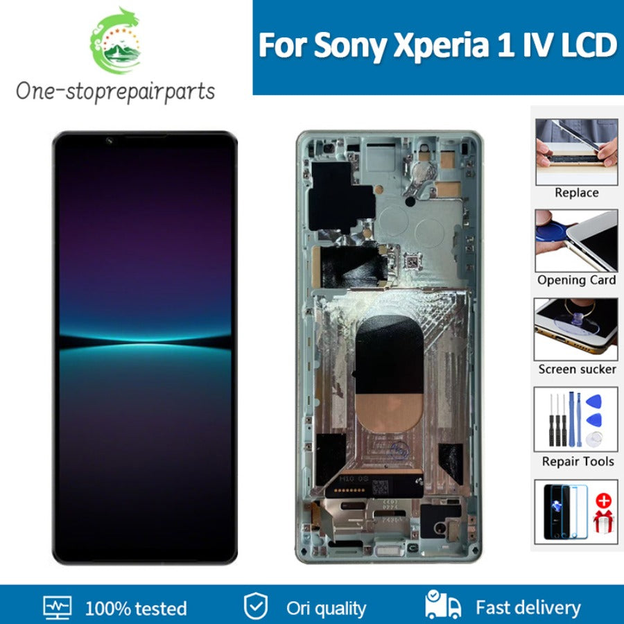 Original AMOLED For Sony Xperia 1 IV LCD Display Touch Screen Digitizer Assembly For Sony x1iiii XQCT62-B, XQCT54  LCD Screen Sony phone repair parts