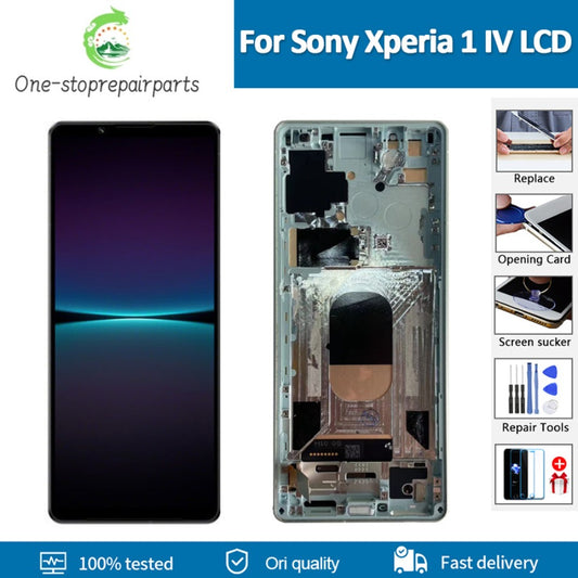 Original AMOLED For Sony Xperia 1 IV LCD Display Touch Screen Digitizer Assembly For Sony x1iiii XQCT62-B, XQCT54  LCD Screen Sony phone repair parts