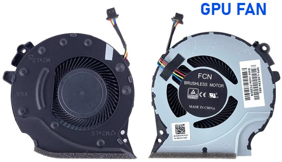 Cooler Fan For HP Pavilion Gaming 15-CX 15-cx0000 15-CX0068TX CX0061TX TPN-C133 CPU GPU Cooling Fan Heatsink Fans Cooler XRF501105PR0T XRF481305M60 HP Laptop repair parts